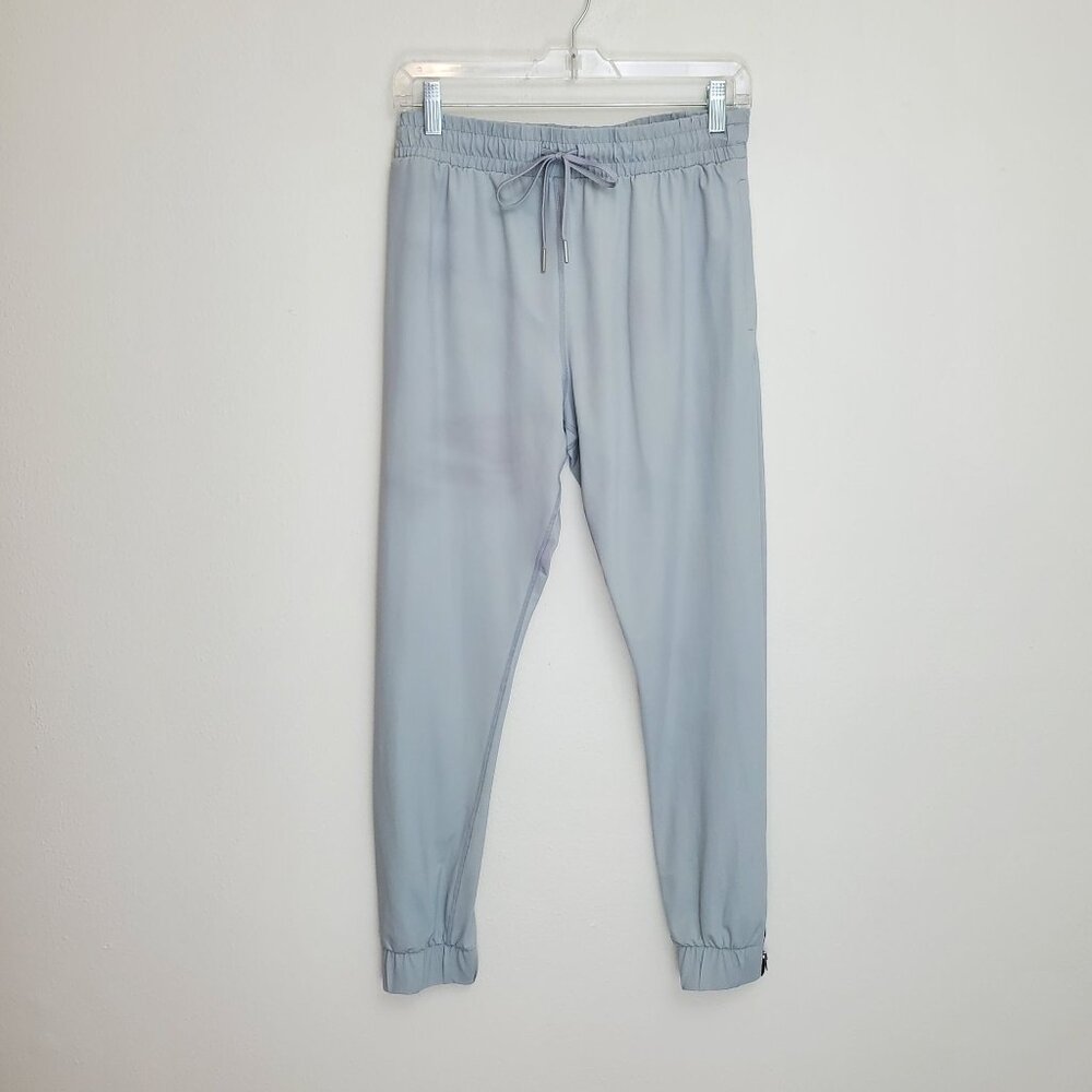 Zyia Active zippered leg gray joggers